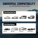 Rooftop Cargo Carrier - 15 Cubic Feet (L), Waterproof Soft Shell Car Roof Cargo Carrier, Heavy Duty Car Top Luggage Cargo Bag with Patented Door Hooks and Non-Slip Mat
